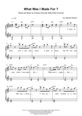 what i was made for piano sheet music - Unraveling the Emotional Symphony Behind Musical Notations